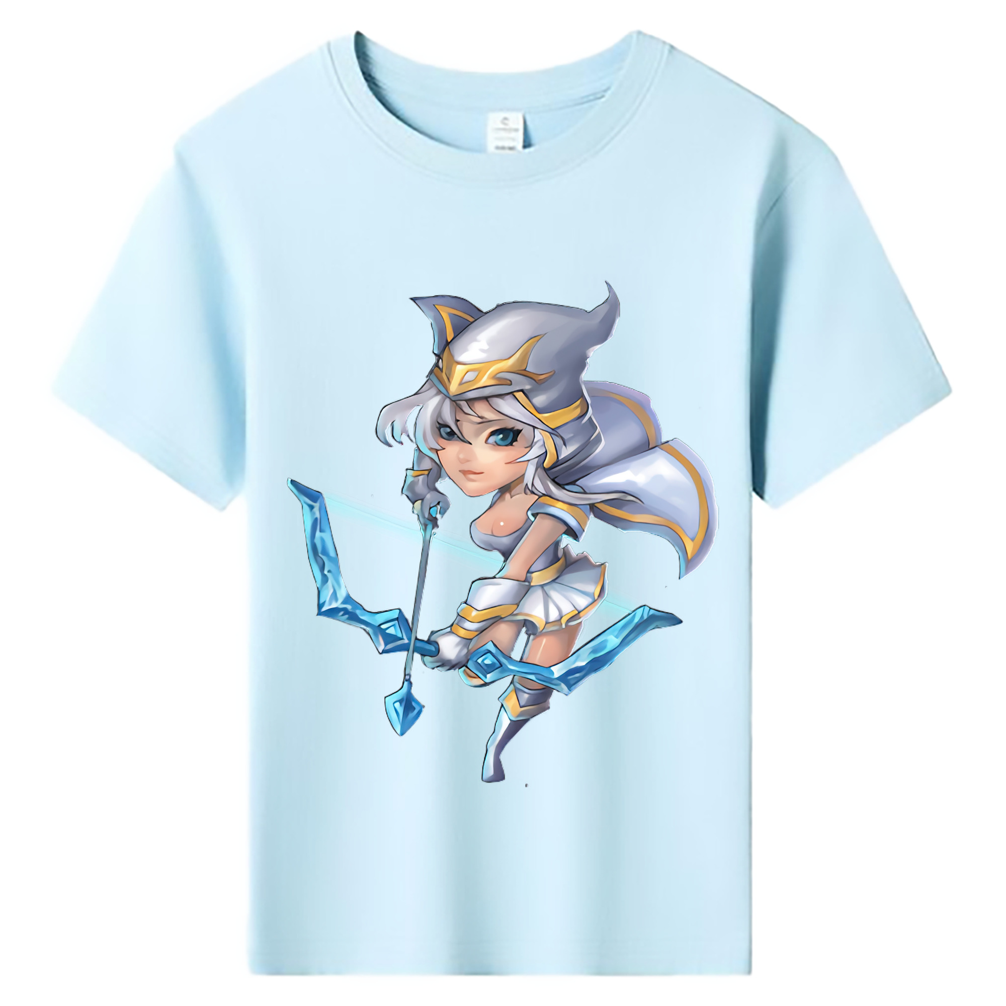 （画像用） リーグ・オブ・レジェンド League of Legends LOL 綿100％キッズTシャツ（フロントプリント）